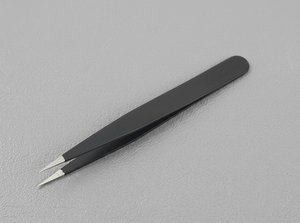 Premium Quality Stainless Steel3" Black Mini Sharp Travel Tweezers Ce ISO13485 Approved - Product Image 2