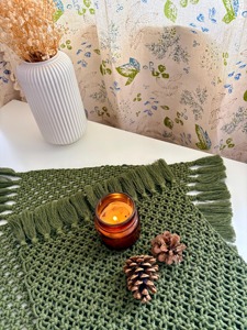 Modern Bohemian Green Macrame Table <b>Mats</b> Suitable for Everyday Use Cafe Decor and Gift Purpose Place <b>Mats</b> From India - Product Image 4