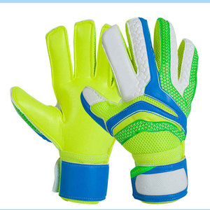 Gants de gardien de but de football Econex Sports, doigts entièrement couverts, cuir PU blanc, fermeture auto-agrippante, unisexe, respirant, antidérapant - Product Image 4