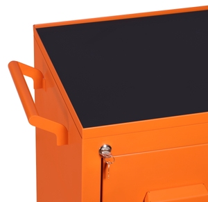 Chariot à outils robuste à 3 tiroirs avec étagère de rangement, surface de travail verrouillable SDAT, personnalisable OEM/OBM, capacité de charge de 200 kg, finition poudrée - Product Image 5