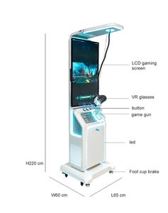Machine d'arcade de tir VR autonome commerciale |   Simulateur de tir en réalité virtuelle à monnayeur avec écran LCD - Product Image 2