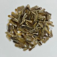 Embouts en corne de buffle naturelle, durables et faits à la main, blanc clair, pour la fabrication de montures de lunettes professionnelles, composants de lunettes NHE