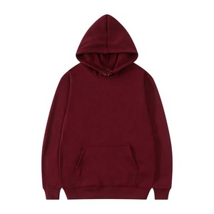 Sweat-shirt à capuche pour homme, couleur unie, tricoté, décontracté, pour l'automne, coupe classique avec poche, pull à capuche, couleur personnalisée - Product Image 2
