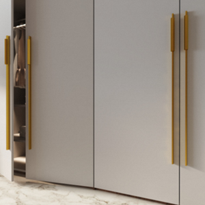Modern Flat Panel Wardrobe Edge Profile Handle Surface Mounted Aluminium Cabinet Pull Furniture Hardware For Home Cupboard <b>Door</b> - Product Image 1