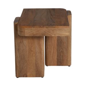Nordci Minimalist Style Modern Extendable Foldable Luxury Coffee <b>Table</b> with Mango Wood Top for Living Room Furniture - Product Image 4