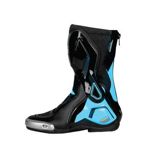 Nouvelles Chaussures de Moto Style Racing pour Hommes, Bottes de Motard en Cuir Respirantes, Imperméables et Durables pour la Conduite à Moto - Product Image 6