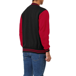 Wholesale 2025 Unisex High Quality Custom Winter Street Wear Hooded <b>Stand</b> Collar Wool Varsity Jacket with Patchwork Design Sale - Product Image 2