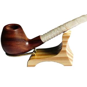 Pipe à fumer en bois naturel faite à la main, écologique et durable, design vintage, portable, fabricant en gros - Product Image 1