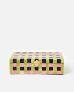 Boîte à bijoux en résine artisanale indienne, motif safari, faite à la main, boîte décorative - Product Image 5