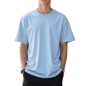 เสื้อยืดผู้ชายแบบฟอกสีสไตล์วินเทจ คอกลม ปักโลโก้ OEM ขายส่ง เสื้อยืดดีไซน์เนอร์แบบฟอกสีทรงโอเวอร์ไซส์ สั่งทำได้ - Product Image 6
