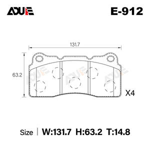 Plaquettes de frein pour usage sur piste pour étrier JBT JB4P - Product Image 2