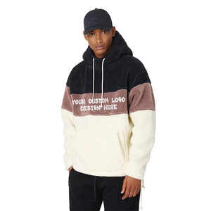 Custom Winter Wear Heavyweight Warm <b>Sherpa</b> Fleece Jacket <b>Men</b> Pullover <b>Sherpa</b> Hoodies <b>Sherpa</b> Jacket - Product Image 3