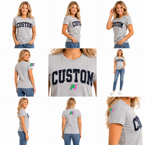 Camiseta de Manga Corta para Mujer, Moda de Verano, Más Vendida, con Bordado Personalizado, Letras, Algodón, Camiseta Sorority para Mujer - Product Image 6