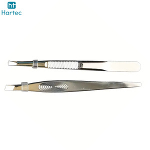 Ensemble de pinces à épiler de précision en acier inoxydable, pour le modelage des sourcils et l'élimination des poils incarnés, avec pointes inclinées et courbées - Product Image 3