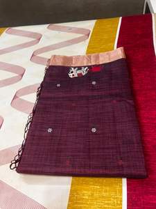 Sari traditionnel d'hiver en viscose tissée motif éléphant Maharaja pour fêtes - Product Image 5