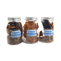 Friandises croquantes pour chats à base de peau de morue, riches en protéines, formule OEM/ODM, vitamines et minéraux, 6-24, 70g, nourriture sèche sans additifs artificiels