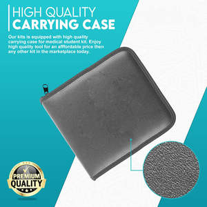 Kit de dissection de laboratoire de biologie en acier inoxydable 11 pièces, couteau à scalpel et lames pour étudiants en médecine vétérinaire, par Dentavex - Product Image 4