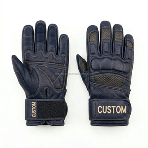 Guantes de Gimnasio de Cuero Acolchado con Soporte para Muñeca, Precio de Fábrica, Guantes de Entrenamiento para Levantamiento de Pesas, OEM ODM - Product Image 2