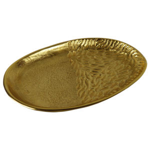 ถาดเสิร์ฟอาหารโลหะดีไซน์คลาสสิกระดับพรีเมียม เหมาะสำหรับใช้ในบ้าน โรงแรม และร้านอาหาร ถาดเสิร์ฟอาหารโลหะตกแต่งสวยงาม - Product Image 3