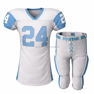 Camiseta de Fútbol Americano Sublimada de Secado Rápido, Transpirable, con Nombre y Número Personalizados, Tela de Sarga, OEM - Product Image 4