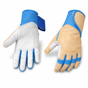 ถุงมือเบสบอลหนังแท้แบบกำหนดเอง OEM ออกแบบเอง แห้งเร็ว โลโก้สั่งทำได้ สายรัดข้อมือปรับได้ สำหรับคนถนัดขวา - Product Image 4