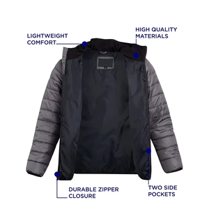 Veste d'hiver matelassée épaisse avec isolation renforcée, intérieur doux, performance extérieure fiable, imperméable, écologique, pour homme - Product Image 3