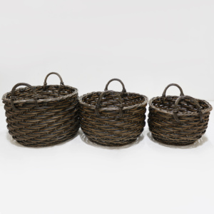 <b>Plastic</b> Eco-friendly Multifunction <b>Storage</b> Baskets Set 4 for Kitchen Neatening Organizing Toys Easy Clean Design Simple Style - Product Image 1
