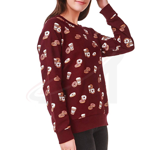 Sweat-shirt imprimé pour femme, col rond décontracté, vêtement tendance pour un confort et un style au quotidien - Product Image 3