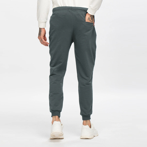 Custom Men's Jogger Sweatpants Cotton Polyester <b>Athletic</b> Track Pants Regular Fit Drawstring Gym Joggers With Pockets - Product Image 3