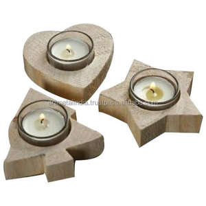 Bougeoir en bois de conception personnalisée faite à la main de haute qualité pour la foudre de Noël et la décoration intérieure - Product Image 5