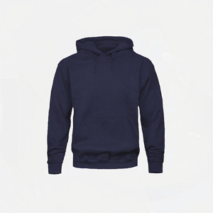 Custom Logo <b>Men</b> Hooded Pullover Cotton Knitted <b>Sweatshirt</b> Loose Fit Pocket <b>Sweatshirt</b> for Spring Autumn - Product Image 5