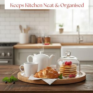 Authentic Design Eco-Friendly Wooden Serving <b>Tray</b> Floral Printed Multi-Purpose Decorative Serving <b>Tray</b> Home Kitchen <b>Breakfast</b> - Product Image 6