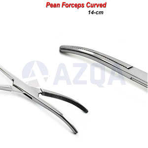 Pinzas de Pean de Acero Inoxidable, Hemostato Curvo con Bloqueo, Instrumento Quirúrgico Dental de Primera Calidad, Certificado CE - Product Image 3