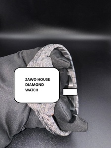 นาฬิกาข้อมือ ZAWO รุ่น Unisex สแตนเลสสตีล ระบบจักรกลอัตโนมัติ ประดับเพชรโมอิสซาไนต์ งานแฮนด์เมด สไตล์สปอร์ต หน้าปัดอนาล็อก ขนาด 41 มม. ตัวเรือนทรงเหลี่ยม สายขนาด 22 มม. - Product Image 2