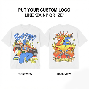 Mens Simple T Shirt Premium 200 GSM Cotton Jersey Multicolor Graphic Custom Logo Screen Print <b>White</b> Casual <b>Tee</b> Streetwear Daily - Product Image 1