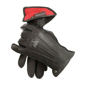 Gants en cuir de vache véritable pour hommes, mitaines pour écran tactile, chauds et épais, résistants au froid, doublure intérieure en laine cachemire - Product Image 5