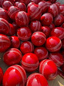 High Quality Hand Stitched Hard Leather Youth Size Red Cricket <b>Ball</b> Custom Logo Best Price Premium Leather <b>Ball</b> Best Quality - Product Image 6