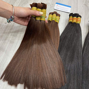 Gran oferta de cabello humano virgen vietnamita a granel, liso, de alta calidad, color personalizado, sin caída ni enredos. - Product Image 5