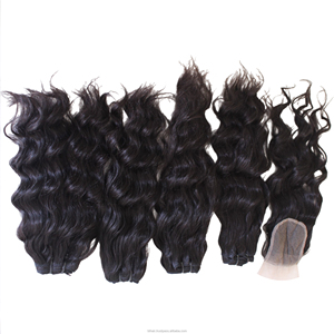 Obtenez des résultats digne d'un salon avec des mèches de cheveux humains avec closure HD, offrant une texture uniforme, une finition raffinée et une grande durabilité. - Product Image 1
