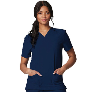 Nouveau design – Haut d'allaitement confortable à col en V pour femme, avec deux poches, en jersey uni – Vente en gros - Product Image 2