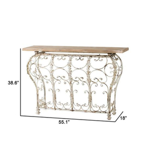Tables consoles de luxe pour la maison et l'hôtel, en métal plaqué or de qualité supérieure, au design unique et élégant, très demandées, à prix bas. - Product Image 6