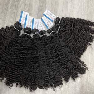 Las mejores ofertas para paquetes de cabello humano vietnamita rizado birmano negro con puntas gruesas, sin caída ni enredos. - Product Image 6