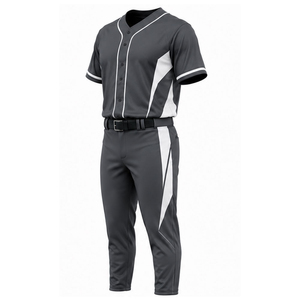 Uniforme de Béisbol, Ropa Deportiva Informal, Ligera, de Poliéster, Cómoda, para Entrenamiento en Equipo - Product Image 3