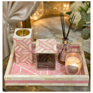 Juego de Bakhoor Árabe de Lujo para Eid, Diseño Personalizado con Incrustaciones de Madreperla, Bandejas de Tacto Real, Quemador de Incienso Estilo Animal, Mubkhar Pulido - Product Image 6