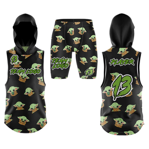 Ensemble de compression de basketball 7V7 pour adultes de style américain, uniformes respirants personnalisés sublimés avec techniques d'impression - Product Image 1