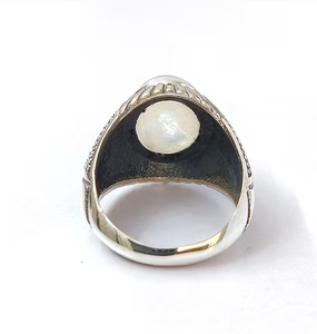 Anti Tarnish Minimalist Moonstone <b>Ring</b> <b>Crafted</b> In 925 Sterling Silver Customized Handmade Wear Any Occasion Gifts - Product Image 3