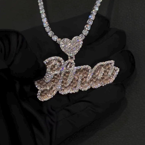 Pendentif en argent 925 de qualité supérieure avec diamant Moissanite, style Hip Hop, disponible à un prix raisonnable - Product Image 5