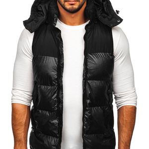 Chaleco acolchado reversible, transpirable, personalizado, de invierno, con relleno de burbujas, sin mangas, para hombre, de la mejor calidad, precio económico, venta al por mayor OEM. - Product Image 1