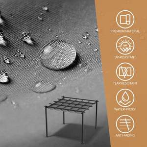 Toldo de pérgola gris para exteriores de 10*10 pies y producto Gazebo - Product Image 5