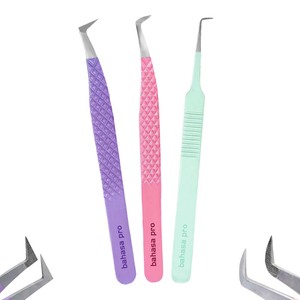 OEM ODM Fiber Tip Tweezers Set Custom Lash Tweezers Custom Logo and Packaging Manufacturer by Bahasa Pro - Product Image 1